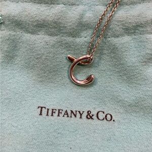 Tiffany & Co “c” initial necklace